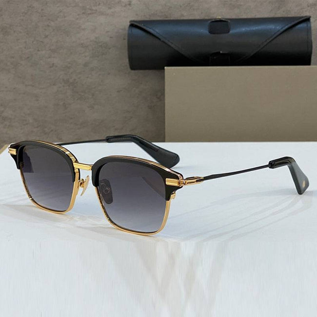 TOP-END LUXURY BRAND DESIGNER MEN SUNGLASSES Classical Retro Half Frame - TheWellBeing4All