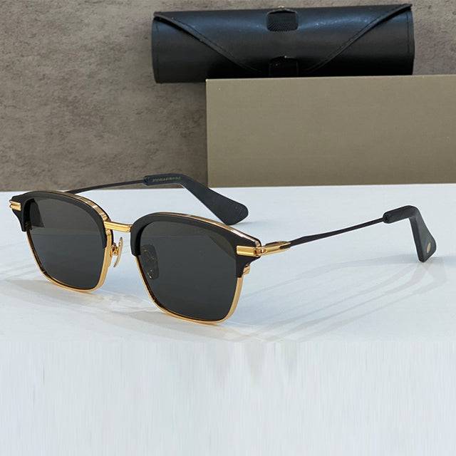 TOP-END LUXURY BRAND DESIGNER MEN SUNGLASSES Classical Retro Half Frame - TheWellBeing4All