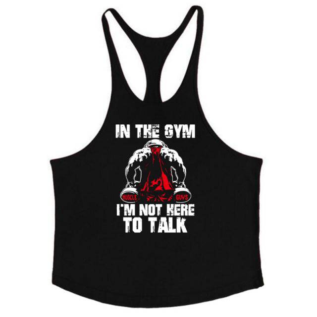 Bodybuilding Stringer Tank Tops  No Pain No Gain vest Fitness clothing Cotton gym singlets - TheWellBeing4All