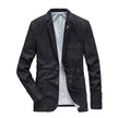 Denim Jacket Men Suits Collar Business Coat Male Brand Suit Blazer - TheWellBeing4All