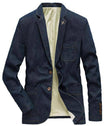Denim Jacket Men Suits Collar Business Coat Male Brand Suit Blazer - TheWellBeing4All