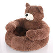 TheWellBeing ™ Soft Pet Bed Winter Warm Cute Bear Hug pet Sleeping Mat Plush Large - TheWellBeing4All