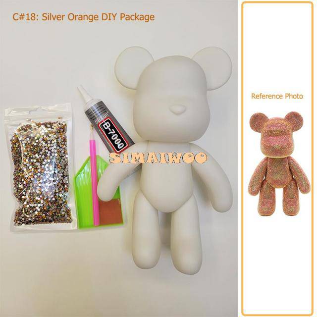 Diamond Paining Crystal Bear Doll Mosaic Embroidery Rhinestone Full Drill Gift - TheWellBeing4All