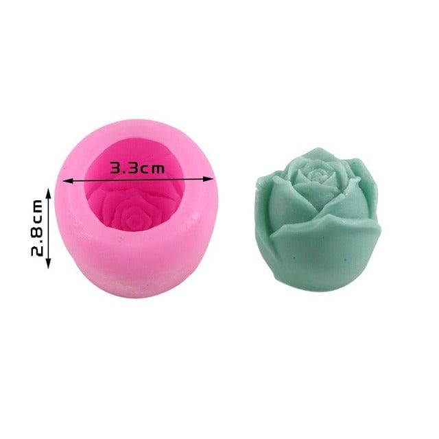 3D Silicone Rose Shape Ice Cube Maker - TheWellBeing4All