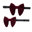 Oversize Solid Bowtie Sets with hankie Tuxedo Bow Tie Pocket Square - TheWellBeing4All