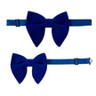 Oversize Solid Bowtie Sets with hankie Tuxedo Bow Tie Pocket Square - TheWellBeing4All