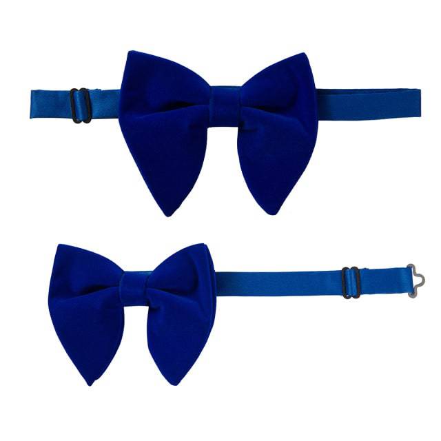 Oversize Solid Bowtie Sets with hankie Tuxedo Bow Tie Pocket Square - TheWellBeing4All