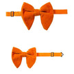 Oversize Solid Bowtie Sets with hankie Tuxedo Bow Tie Pocket Square - TheWellBeing4All