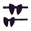 Oversize Solid Bowtie Sets with hankie Tuxedo Bow Tie Pocket Square - TheWellBeing4All