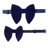 Oversize Solid Bowtie Sets with hankie Tuxedo Bow Tie Pocket Square - TheWellBeing4All