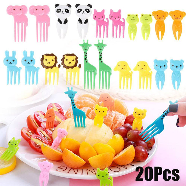 Mini Forks Animal Food Picks for Kid - TheWellBeing4All