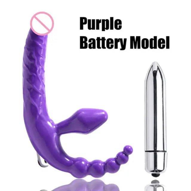 Strap-on Double Heads Dildo Vibrators Sex Toys - TheWellBeing4All