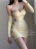 Straps Mini Dress Slim Hip Elegant Side Hollowed Out Thin - TheWellBeing4All