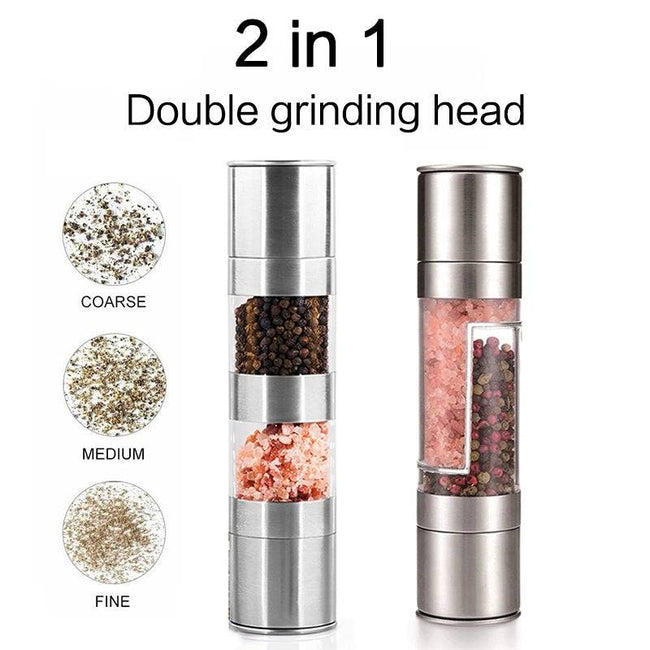 Stainless Steel Grinder Set Burr Mill - TheWellBeing4All