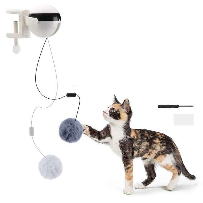 Automatic Lifting Motion Cat Toy Interactive Puzzle Smart Pet Cat Teaser Ball Pet Supply Lifting Toys - TheWellBeing4All