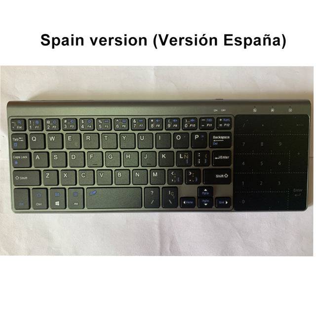 2.4G Wireless Keyboard with Number Touchpad Mouse Thin Numeric Keypad - TheWellBeing4All