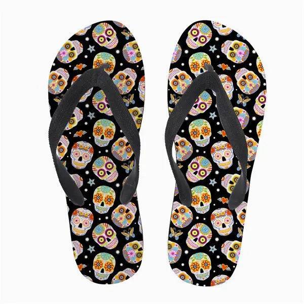 Flip Flops Soft Rubber Sole Flat Slippers - TheWellBeing4All