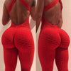 Tracksuit Yoga High Waist Play suit Slim Sport Backless Top Running Sportswear Pants Push up Jumpsuit - TheWellBeing4All