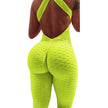 Tracksuit Yoga High Waist Play suit Slim Sport Backless Top Running Sportswear Pants Push up Jumpsuit - TheWellBeing4All