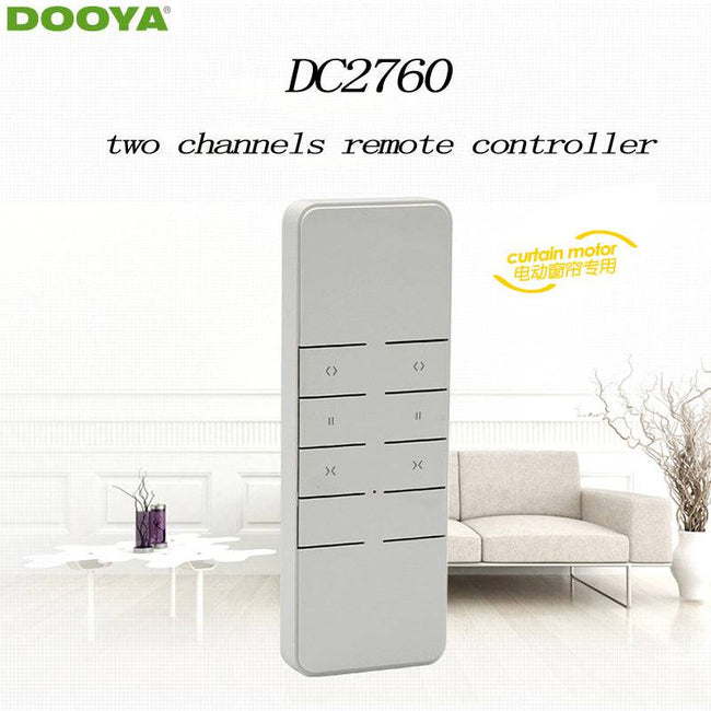 Smart home Electric Curtain Motor remote controller Two -channel emitter - TheWellBeing4All