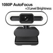 Full HD 4K Webcam Auto Focus Fill Light Web Camera With Microphone Live Broadcast USB Computer PC Web Cam - TheWellBeing4All