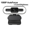 Full HD 4K Webcam Auto Focus Fill Light Web Camera With Microphone Live Broadcast USB Computer PC Web Cam - TheWellBeing4All