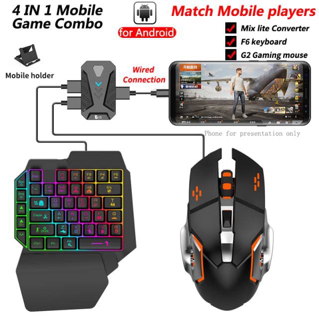 PUBG Mobile Gamepad Controller Bluetooth Gaming Keyboard Mouse Converter for PS4 Xbox Nintendo Switch Android; Ios - TheWellBeing4All