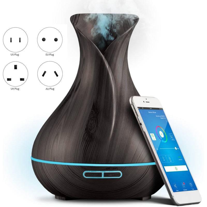 Smart Wi-Fi Wireless Essential Oil Aromatherapy 400Ml Ultrasonic Diffuser & Humidifier with Alexa and Google Home - TheWellBeing4All