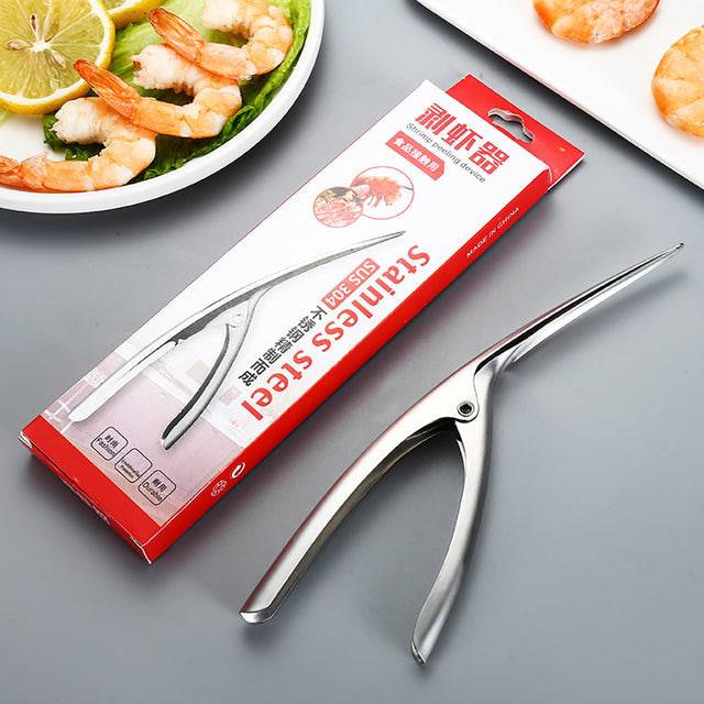 Stainless Steel Shrimp Peeler Practical  Prawn Deveiner Lobster Shell Remover - TheWellBeing4All