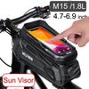 Bike Bag 1.8L Frame Front Tube Cycling Bag - Waterproof Phone Case Holder for 7 Inches Touchscreen Phones - TheWellBeing4All