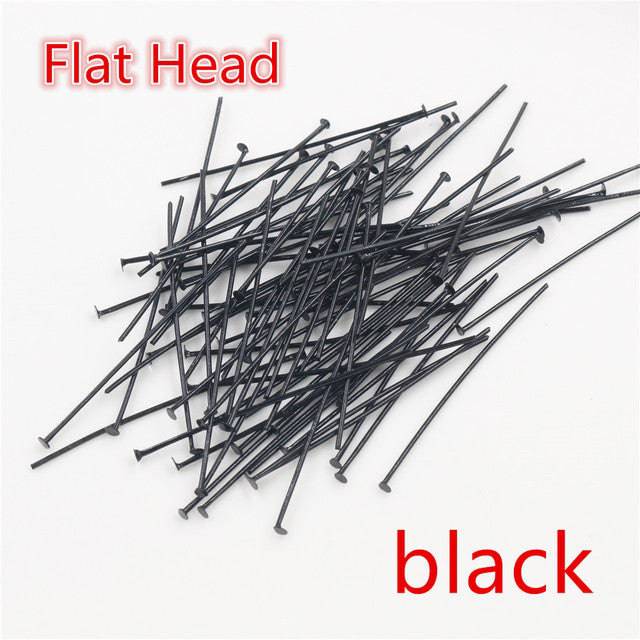 Flat Head/Ball Head/Eye Head Pins Metal Headpins For Jewelry Findings Making DIY Supplies - TheWellBeing4All