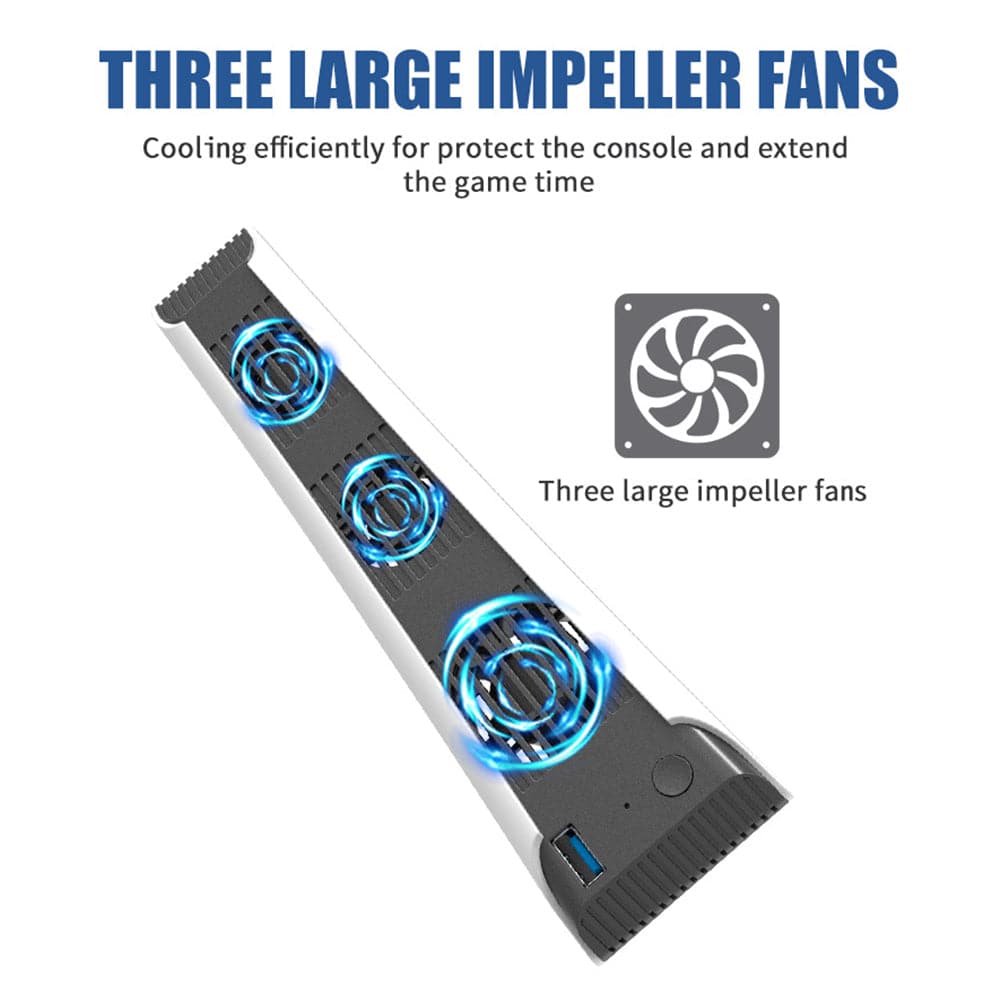 PS5 Fan Game Radiator Artifact Efficient Cooling USB With 3 Cooling Cooler Suitable Console Host Cooling Fan Radiators - TheWellBeing4All