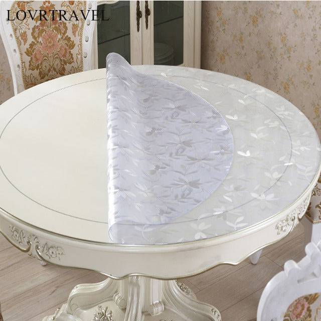 waterproof Round tablecloth transparent - TheWellBeing4All