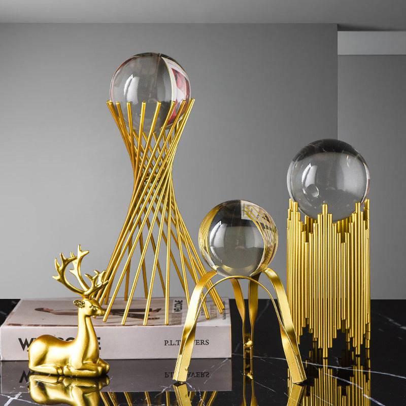 Luxury Metal Crystal Ball Crafts Style - TheWellBeing4All