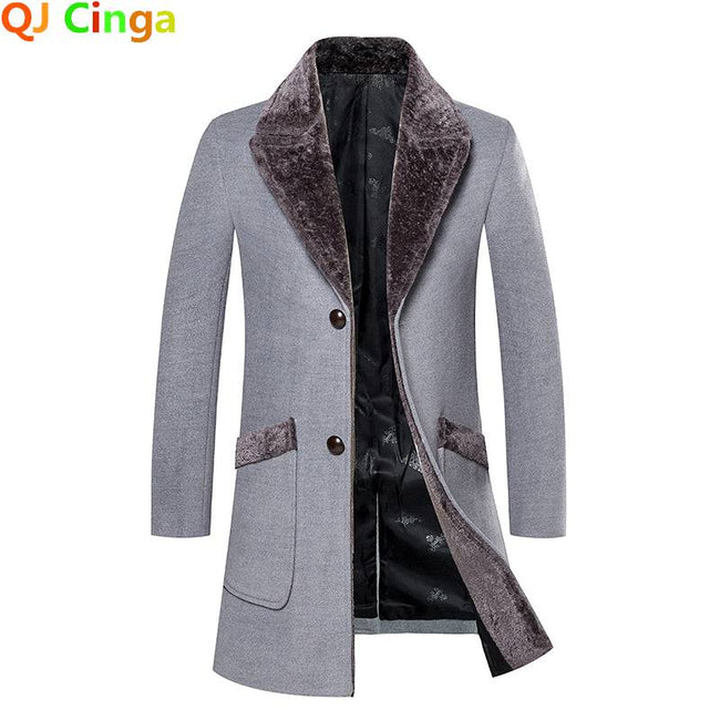 Winter High Quality Casual Trench Men Coat Jacket - TheWellBeing4All