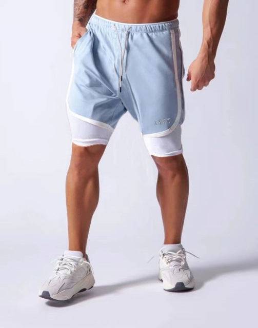 Men’s 2-in-1 Running Shorts | Quick Dry Fitness Jogging Shorts - TheWellBeing4All