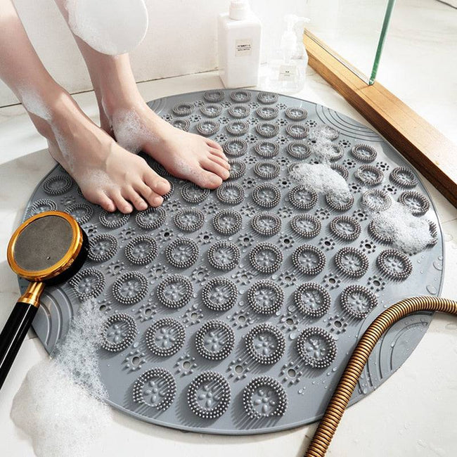 GURET Round Non-Slip Bath Mat Safety Shower PVC - TheWellBeing4All