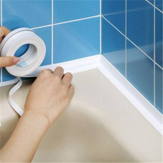 Bathroom Kitchen Accessories Shower Bath Sealing Strip Tape Caulk Strip Self Adhesive Waterproof Wall Sticker Sink Edge Tape - TheWellBeing4All