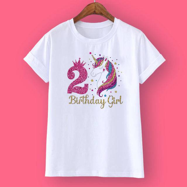 Unicorn Birthday Shirt 1-12 Birthday T-Shirt - TheWellBeing4All