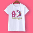 Unicorn Birthday Shirt 1-12 Birthday T-Shirt - TheWellBeing4All
