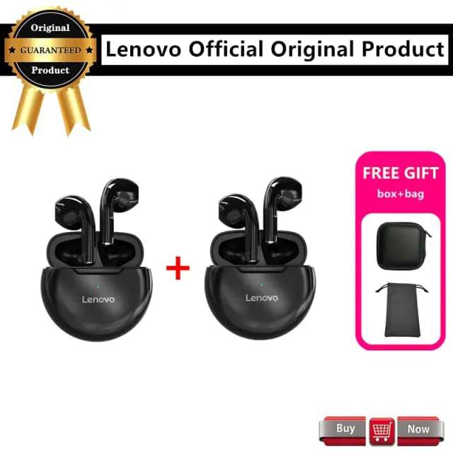 Lenovo HT38 TWS Bluetooth Earphone Mini Wireless Earbuds with Mic for iPhone Air Pods Sport Waterproof 9D Stere Headphones - TheWellBeing4All