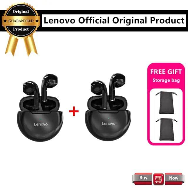 Lenovo HT38 TWS Bluetooth Earphone Mini Wireless Earbuds with Mic for iPhone Air Pods Sport Waterproof 9D Stere Headphones - TheWellBeing4All