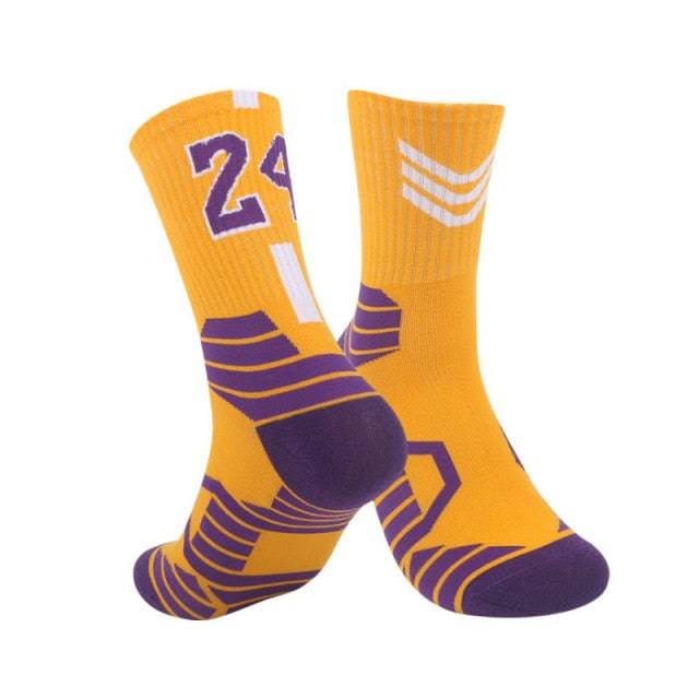 Sports Towel Socks With Analog Numbers Los Angeles Team Twenty Three Four Shots - TheWellBeing4All