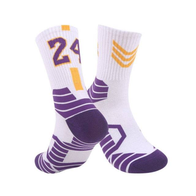 Sports Towel Socks With Analog Numbers Los Angeles Team Twenty Three Four Shots - TheWellBeing4All