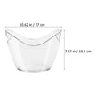 Ice Bucket Transparent Ingot-Shaped - TheWellBeing4All