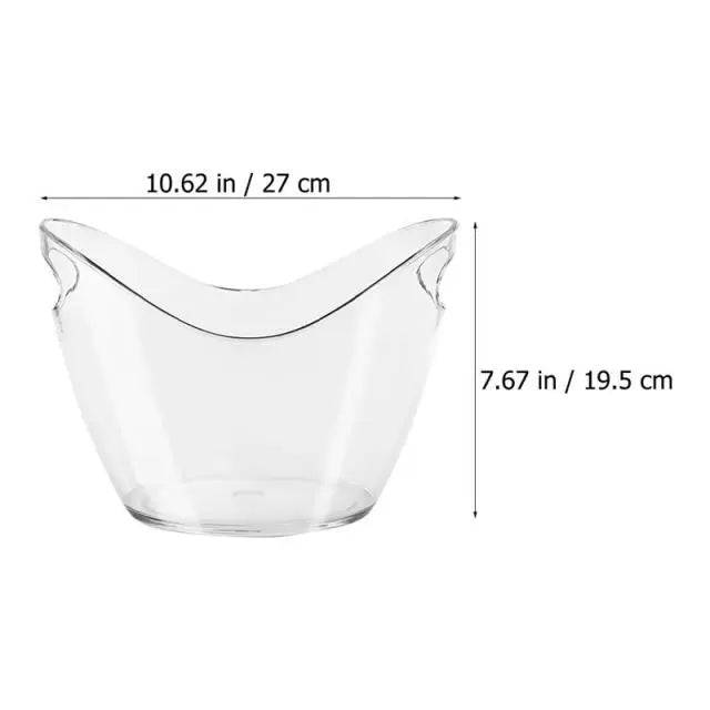 Ice Bucket Transparent Ingot-Shaped - TheWellBeing4All