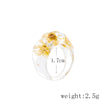 Lost Lady Fashion Transparent Chunky Epoxy Resin Rings Cute Multicolor Dried Flower Finger Rings for Women Party Jewelry Gifts - TheWellBeing4All