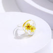 Lost Lady Fashion Transparent Chunky Epoxy Resin Rings Cute Multicolor Dried Flower Finger Rings for Women Party Jewelry Gifts - TheWellBeing4All