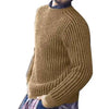 Fashion Men Solid Color O Neck Long Sleeve Causals Pullover Sweater Knitwear - TheWellBeing4All