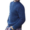 Fashion Men Solid Color O Neck Long Sleeve Causals Pullover Sweater Knitwear - TheWellBeing4All